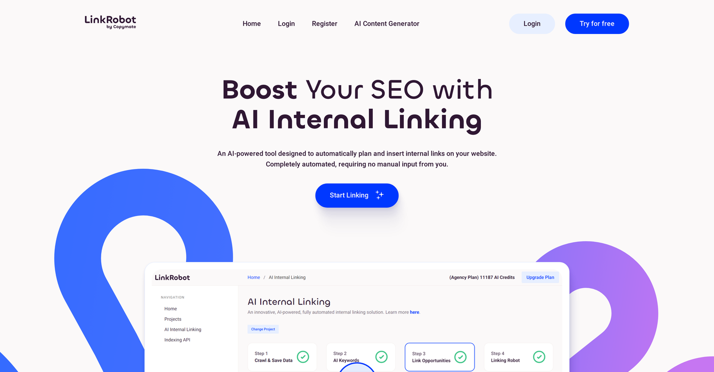 LinkRobot screenshot