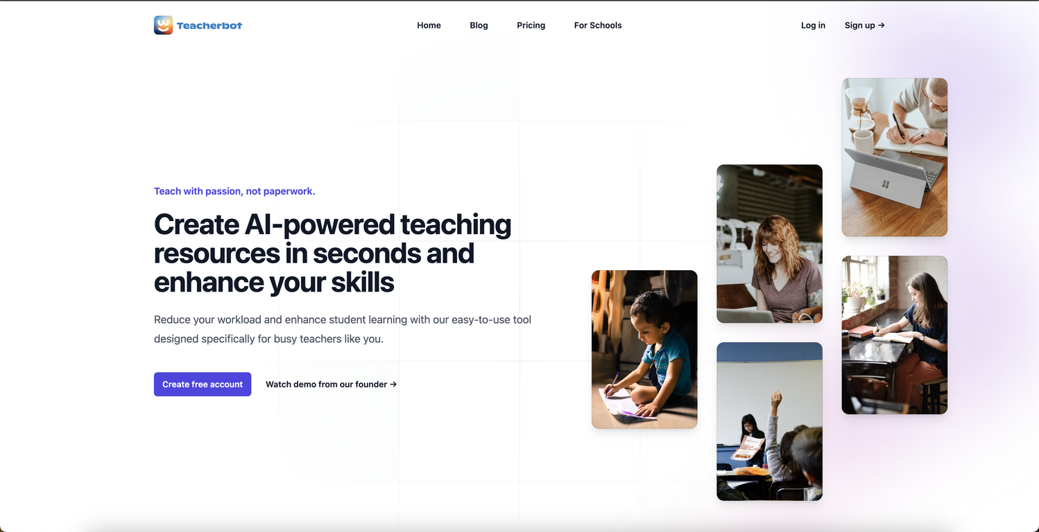 Teacherbot screenshot