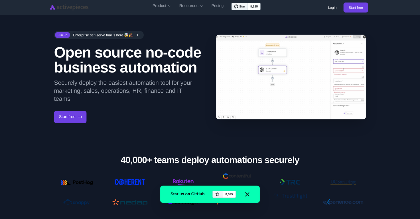 Activepieces screenshot