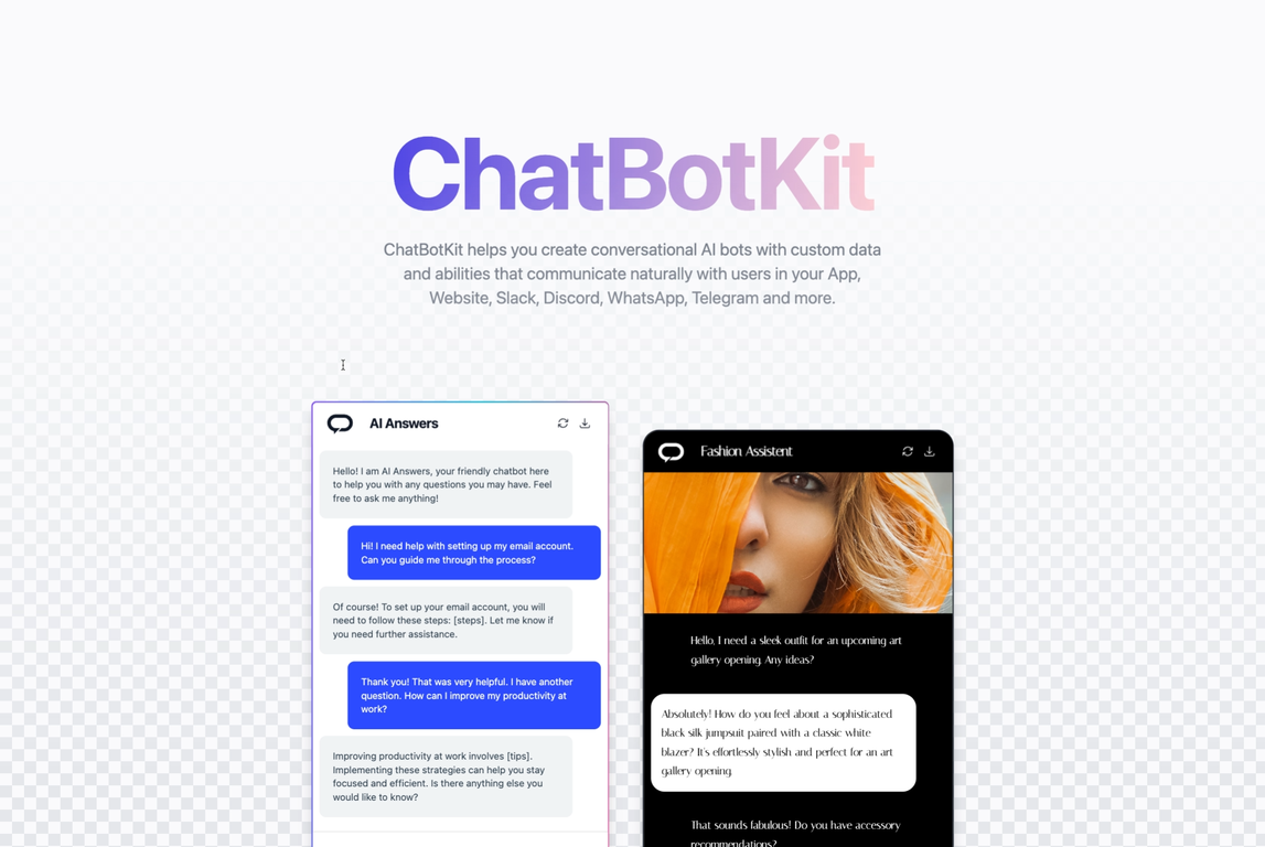 ChatBotKit screenshot