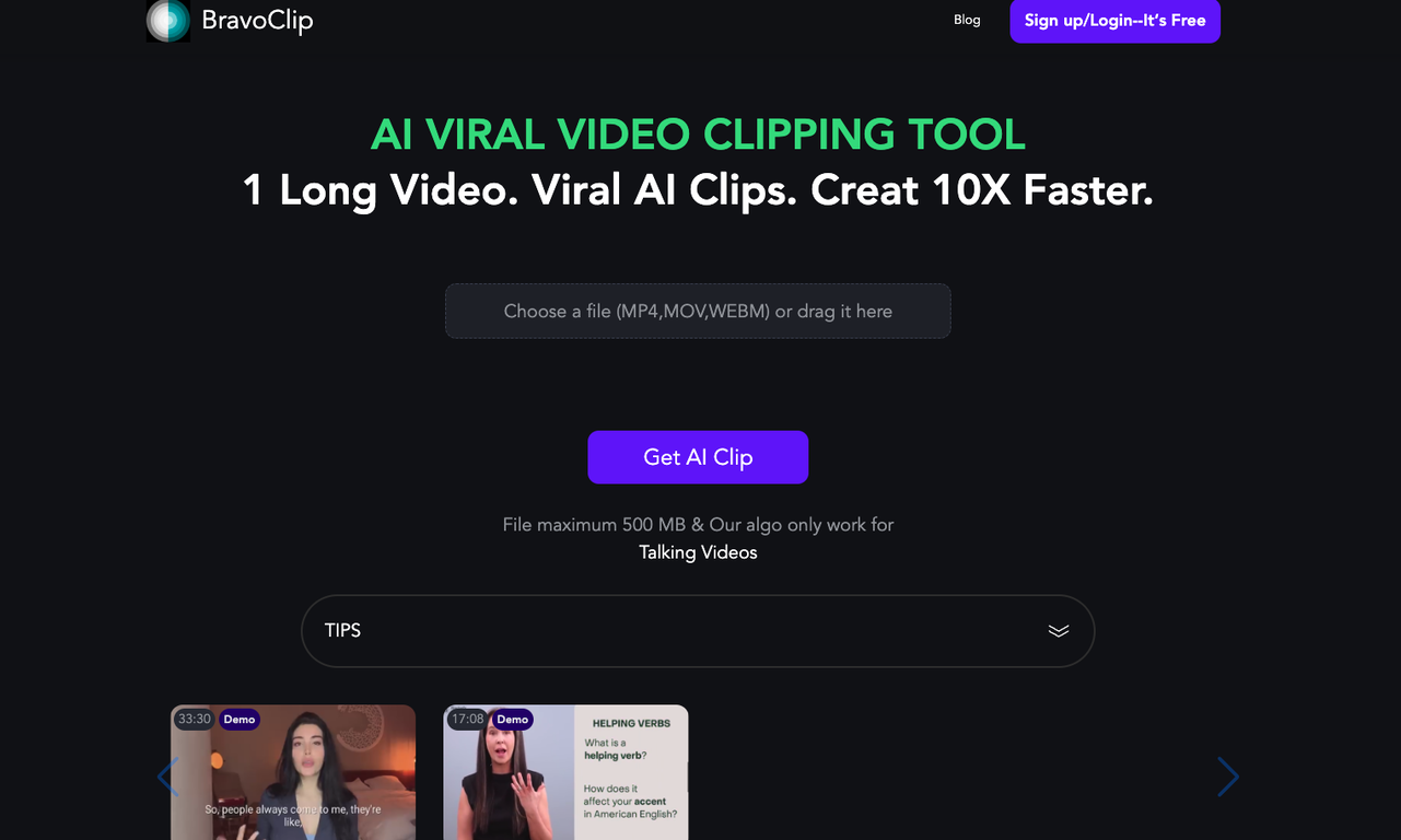 BravoClip screenshot