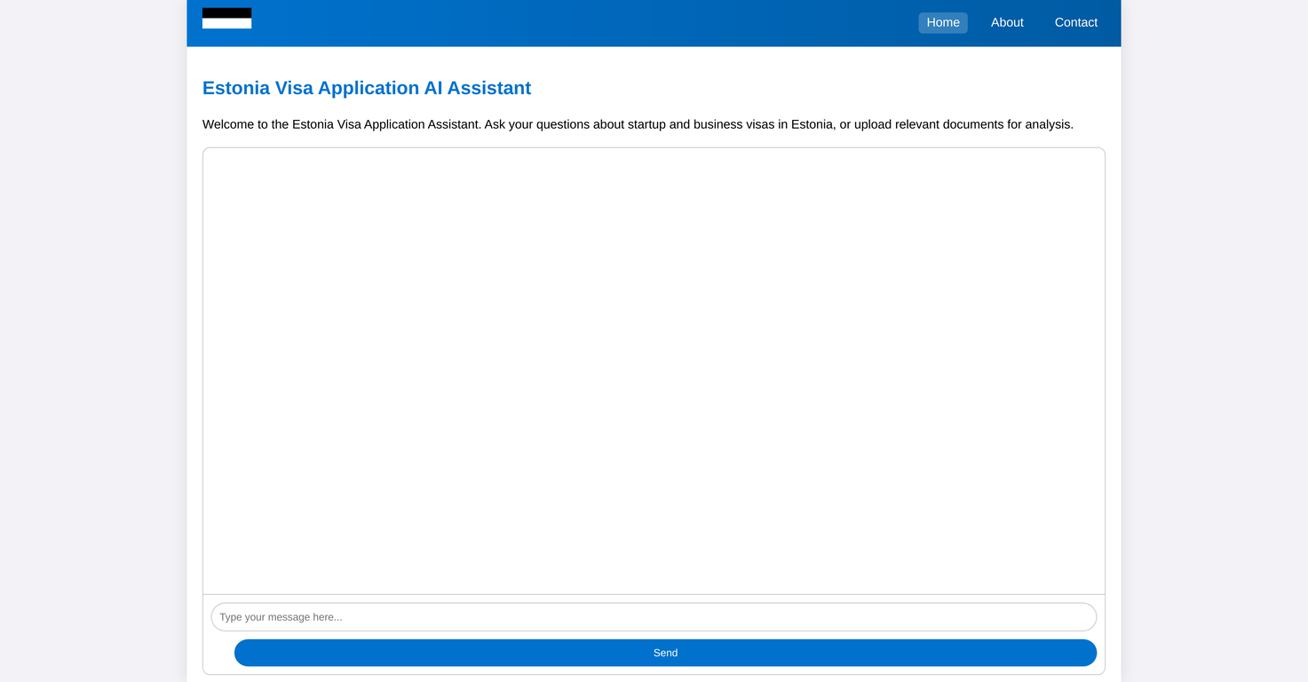 Visa Estonia screenshot