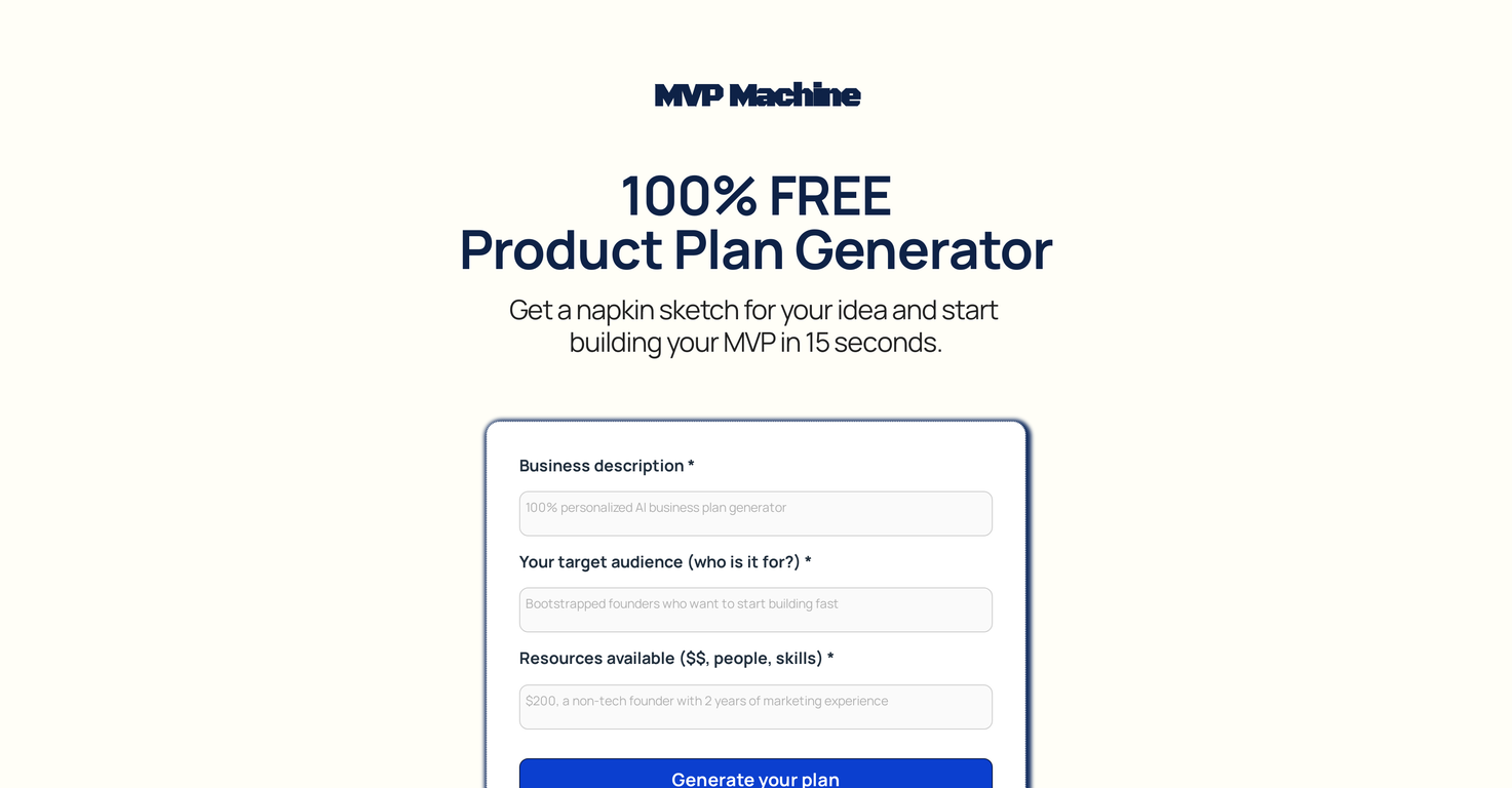 MVP Machine screenshot
