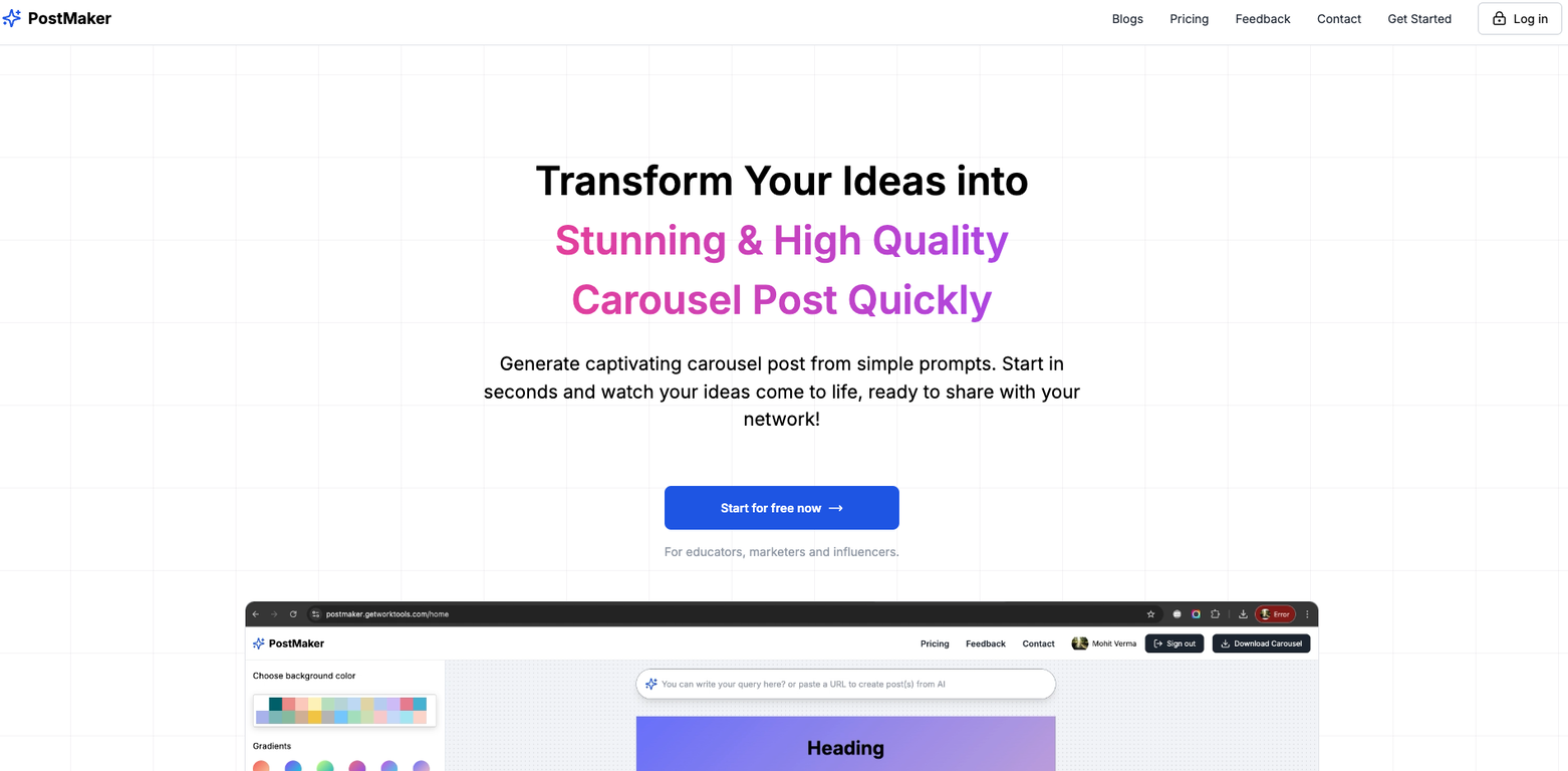 PostMaker screenshot