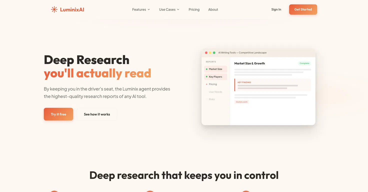 LuminixAI screenshot