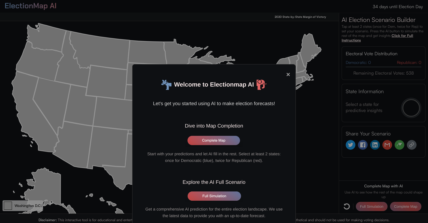 ElectionMap screenshot