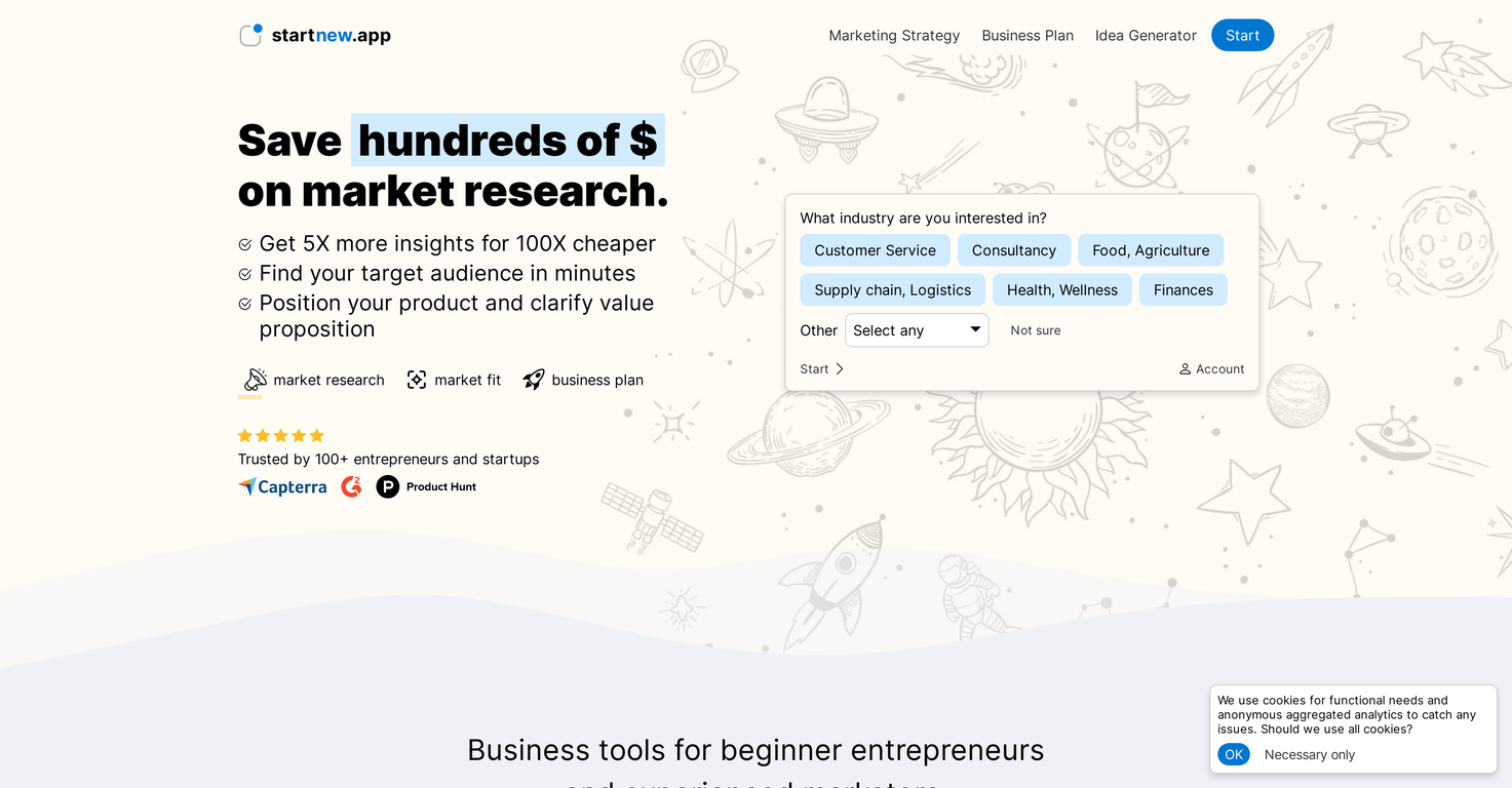 StartNew screenshot