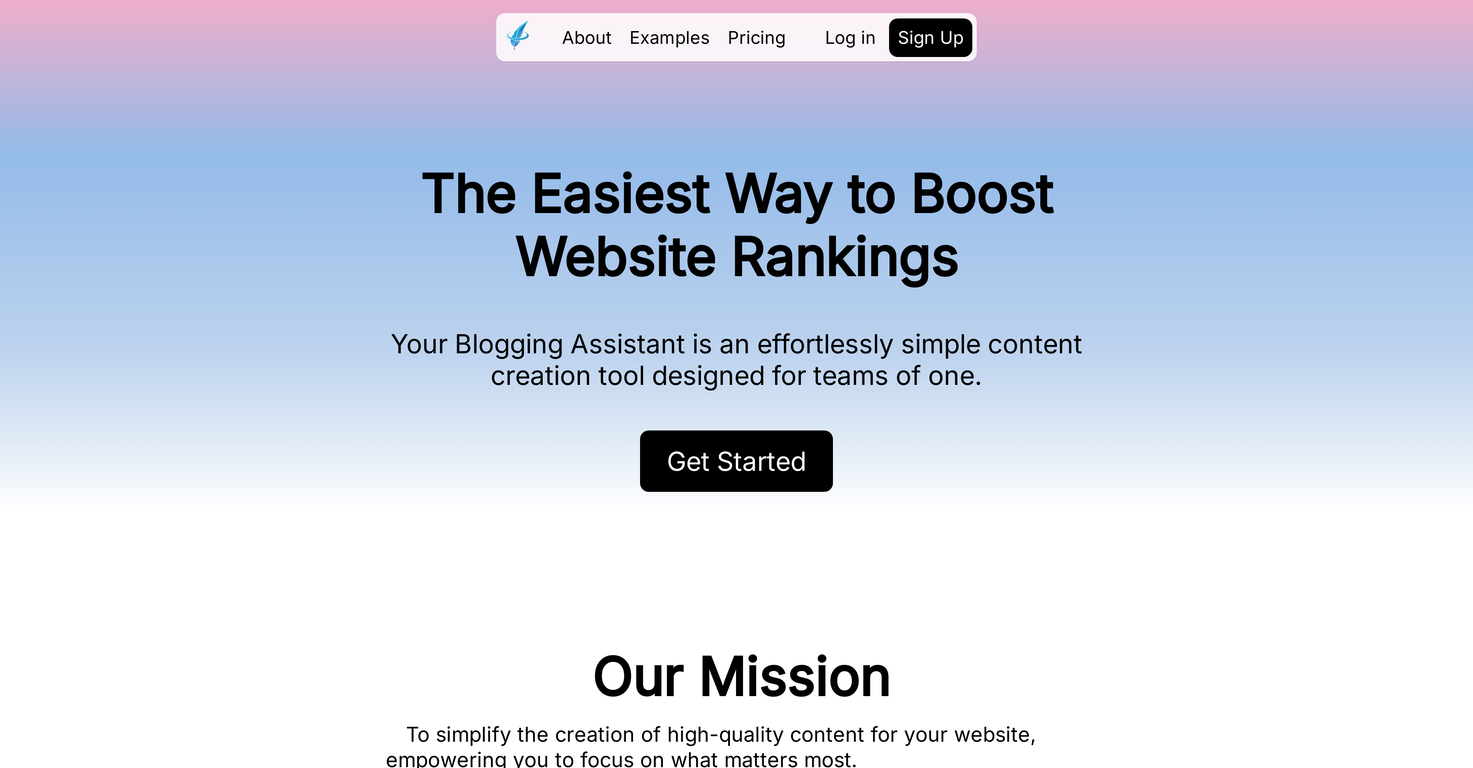 Your Blogging Assistant screenshot