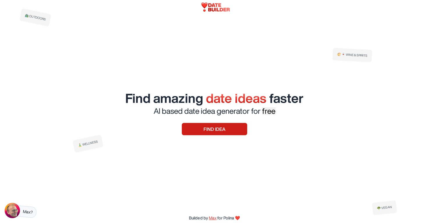 AI Date Ideas screenshot