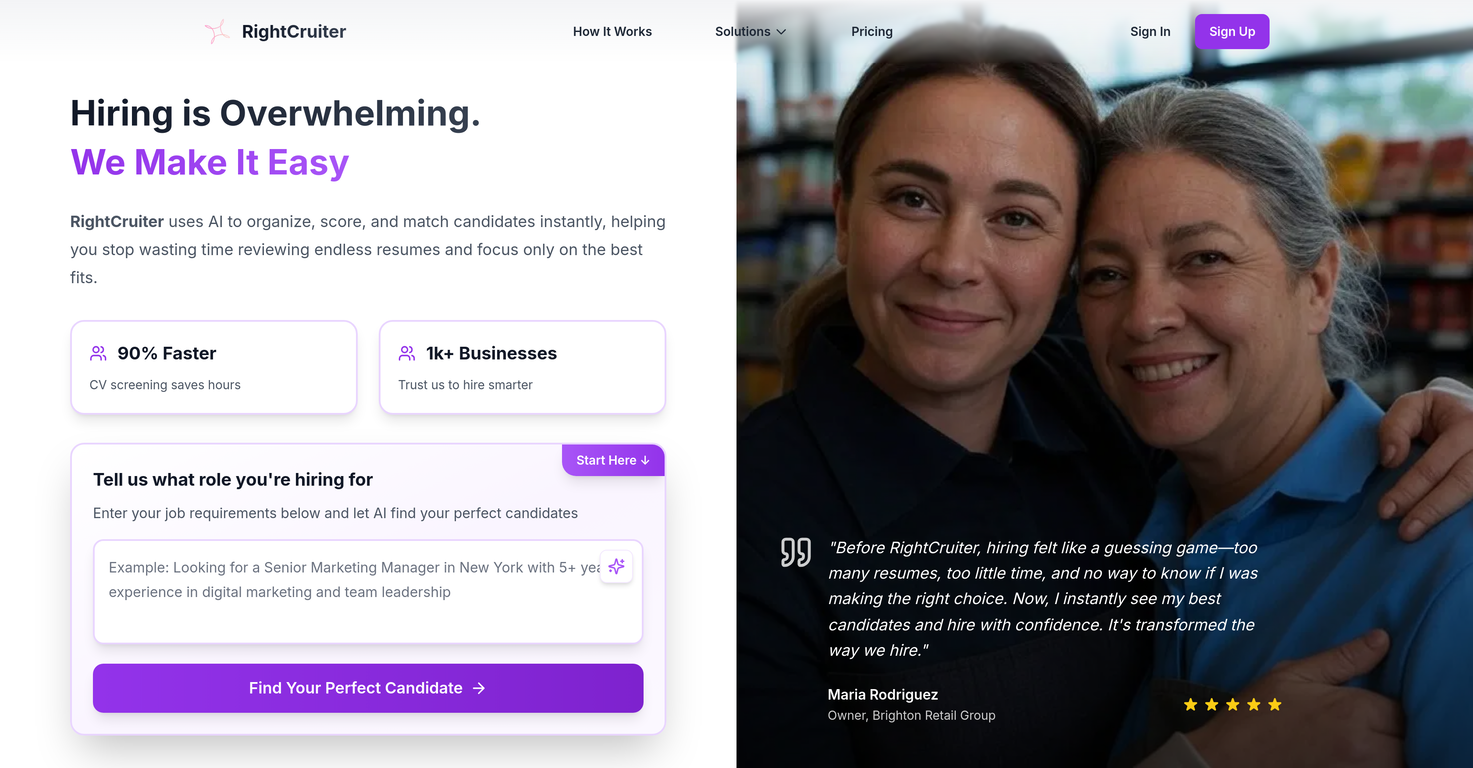 RightCruiter screenshot