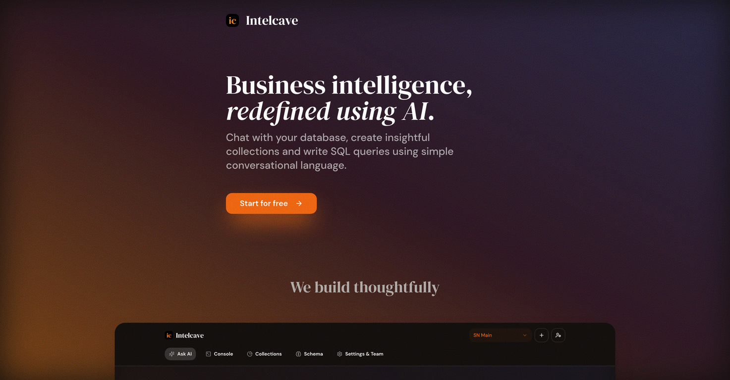 Intelcave screenshot
