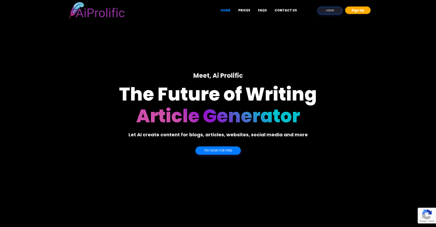 AiProlific screenshot