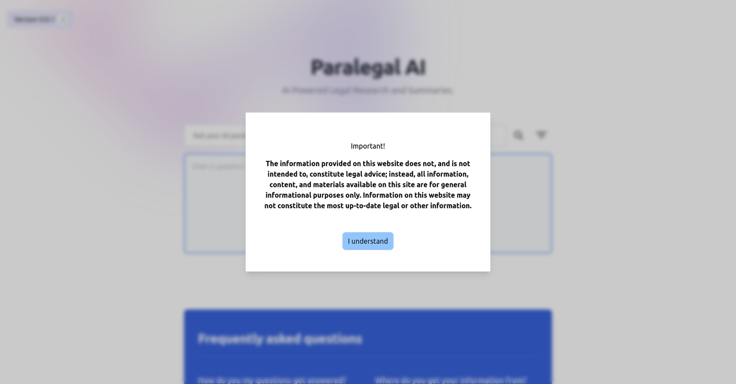 Paralegal AI screenshot