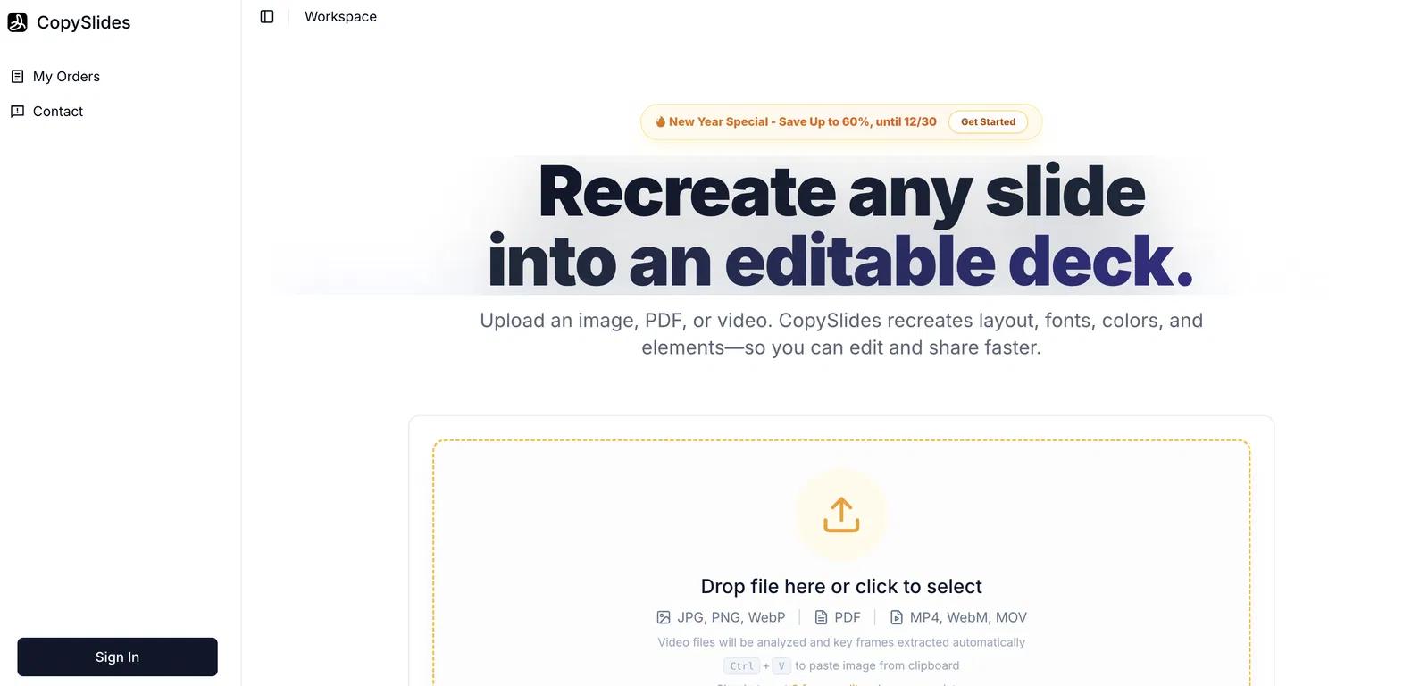 CopySlides screenshot
