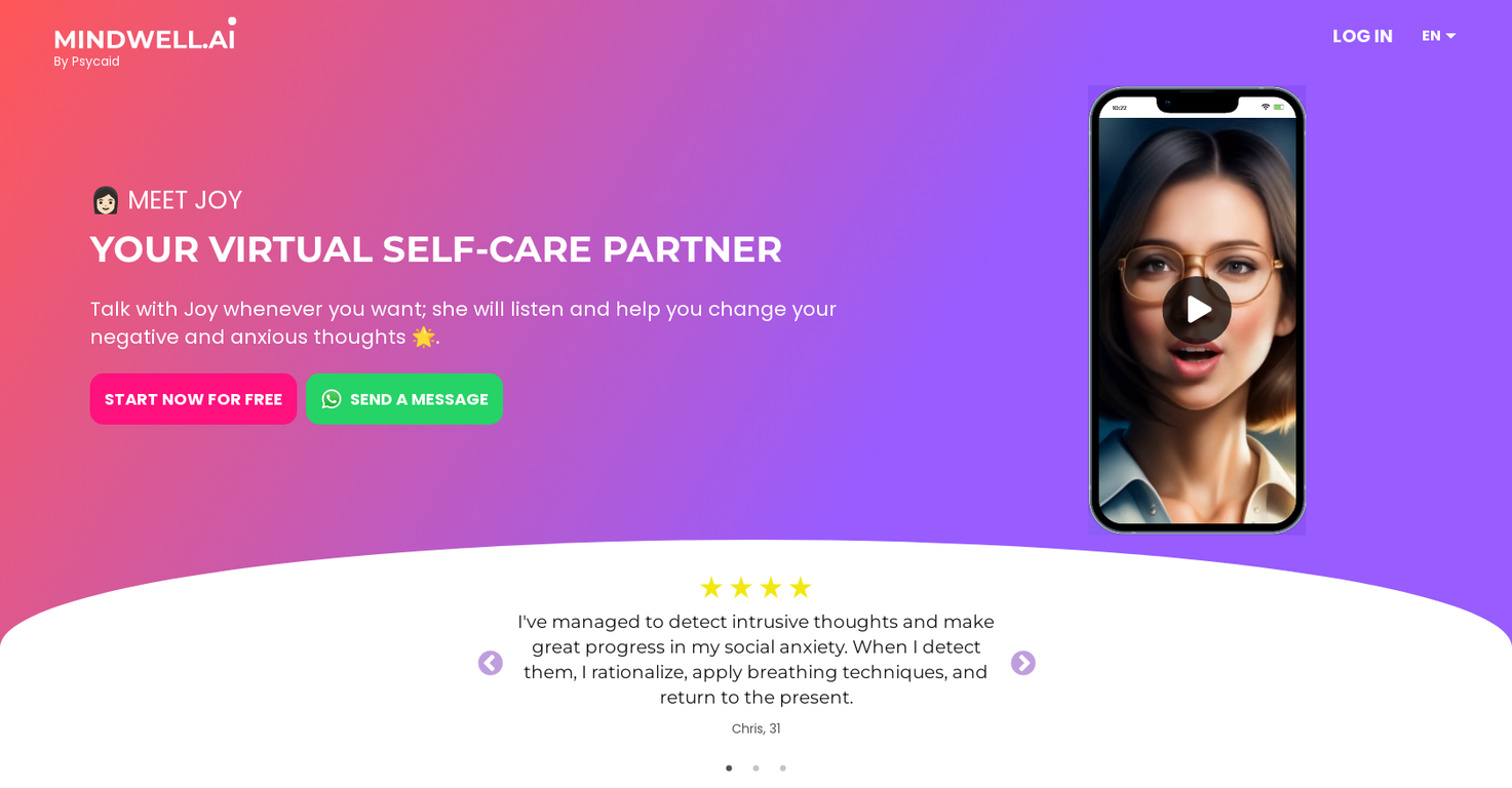 Mindwell screenshot