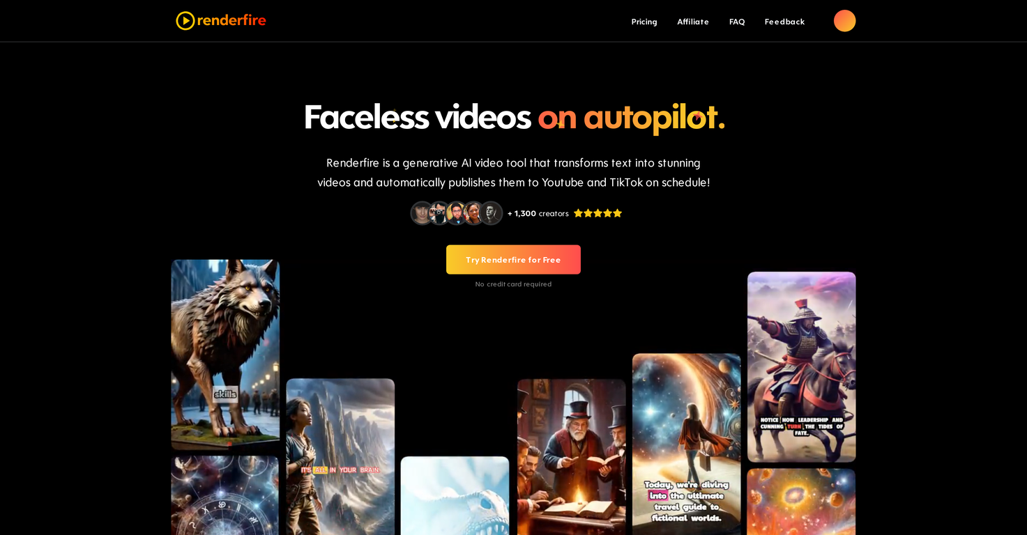 Renderfire screenshot