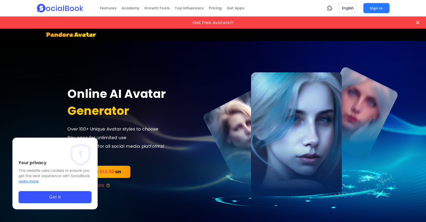 Pandora Avatars screenshot