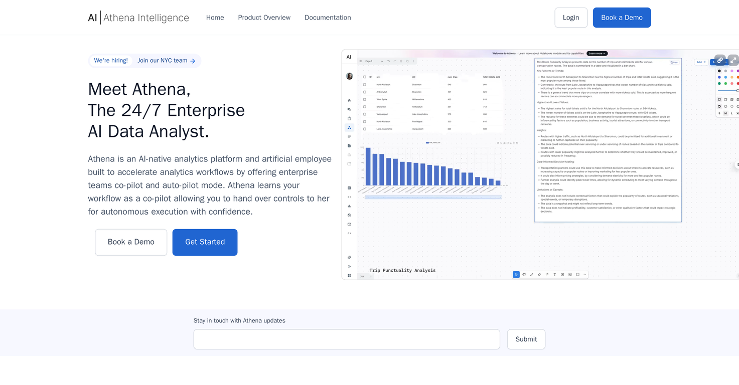 Athena Intelligence screenshot