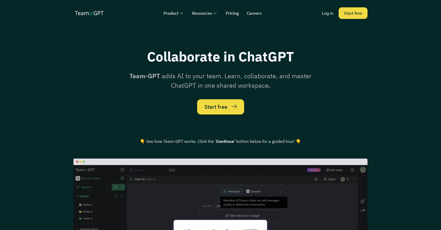 Team-GPT screenshot