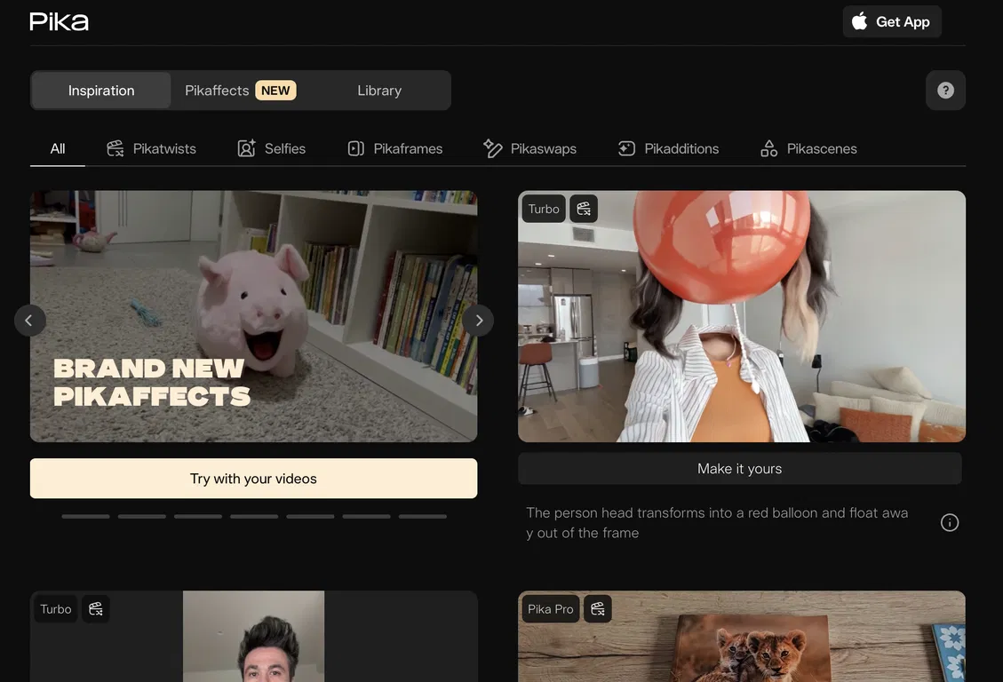 Pika Labs screenshot