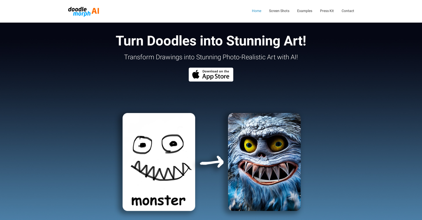 Doodle Morph AI screenshot