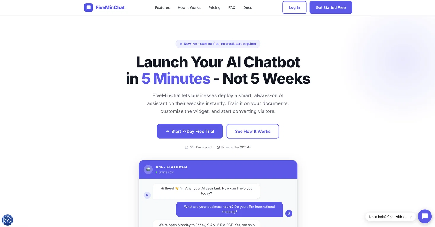 FiveMinChat screenshot