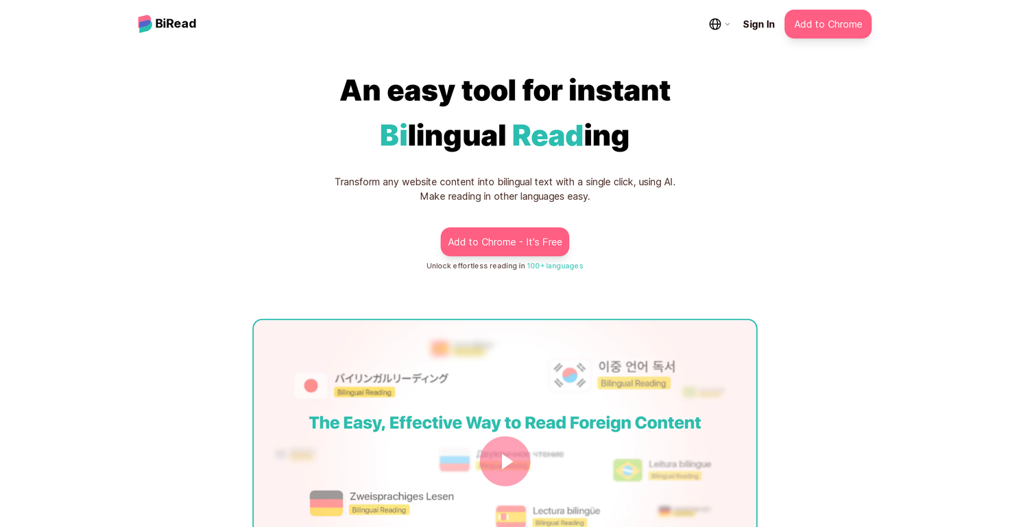BiRead screenshot