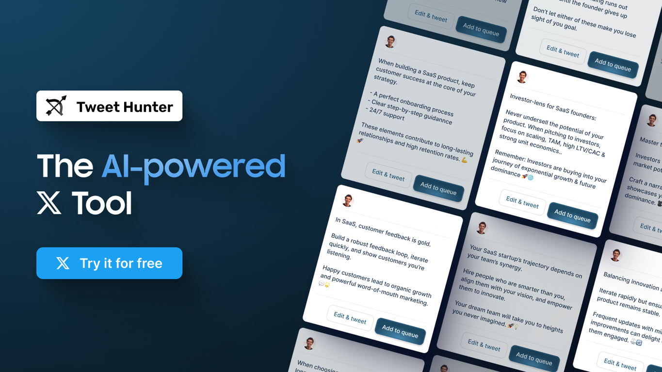 Tweet Hunter screenshot
