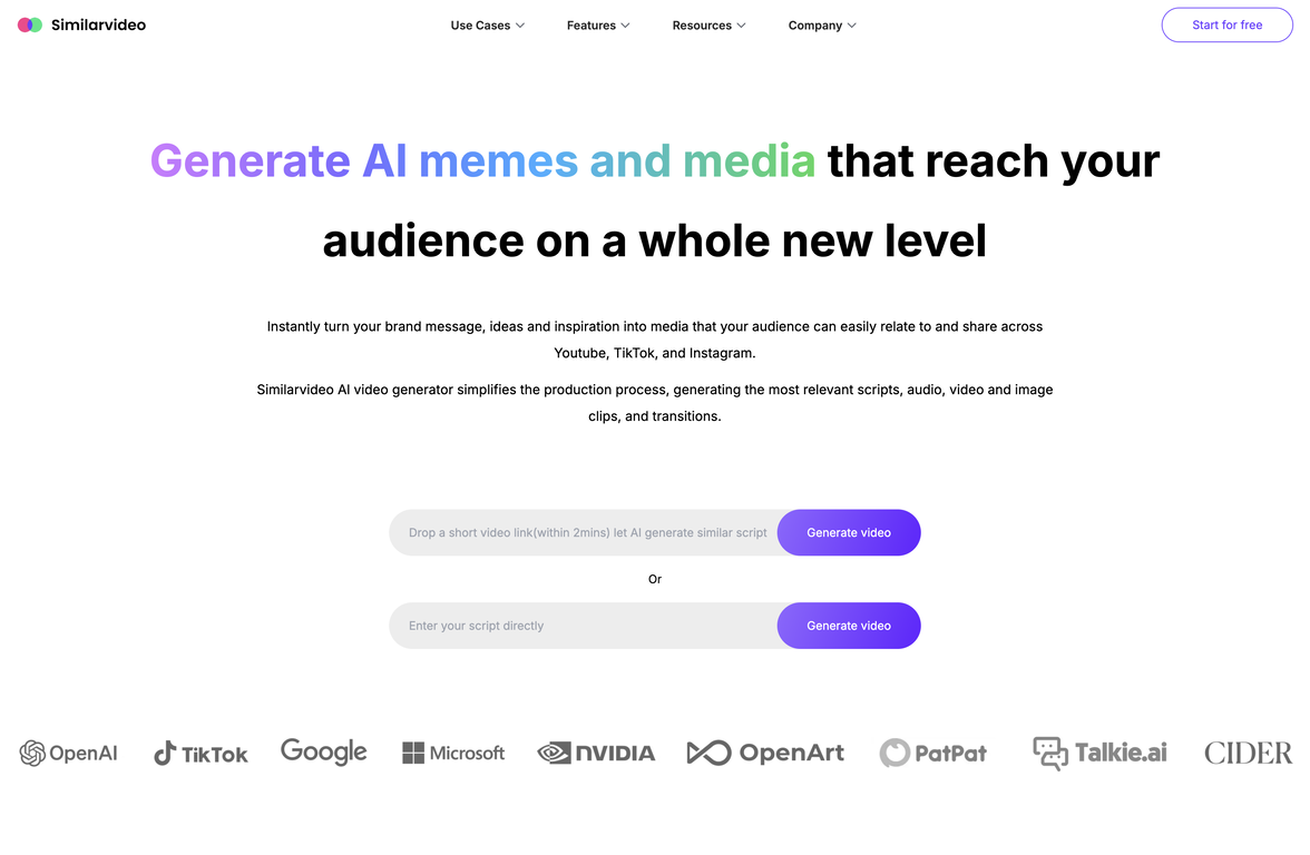 Similarvideo screenshot