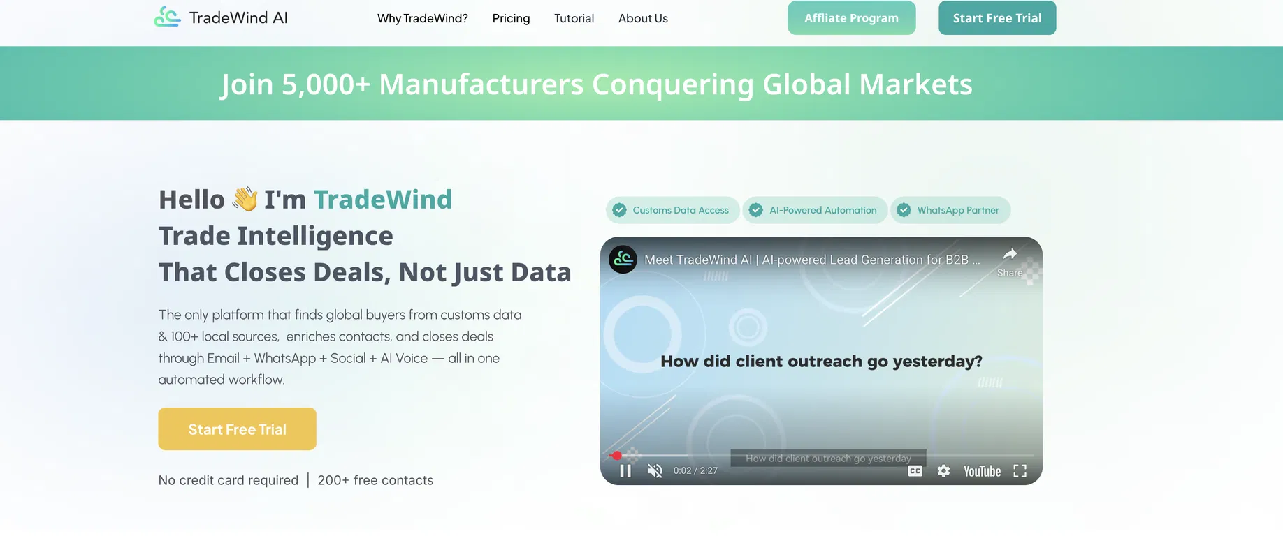 TradeWind AI screenshot