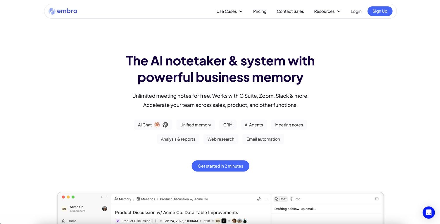 Embra screenshot