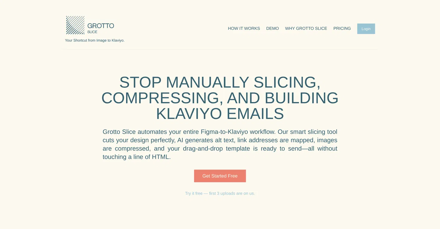 Grotto Slice - Automated Email Slicer screenshot