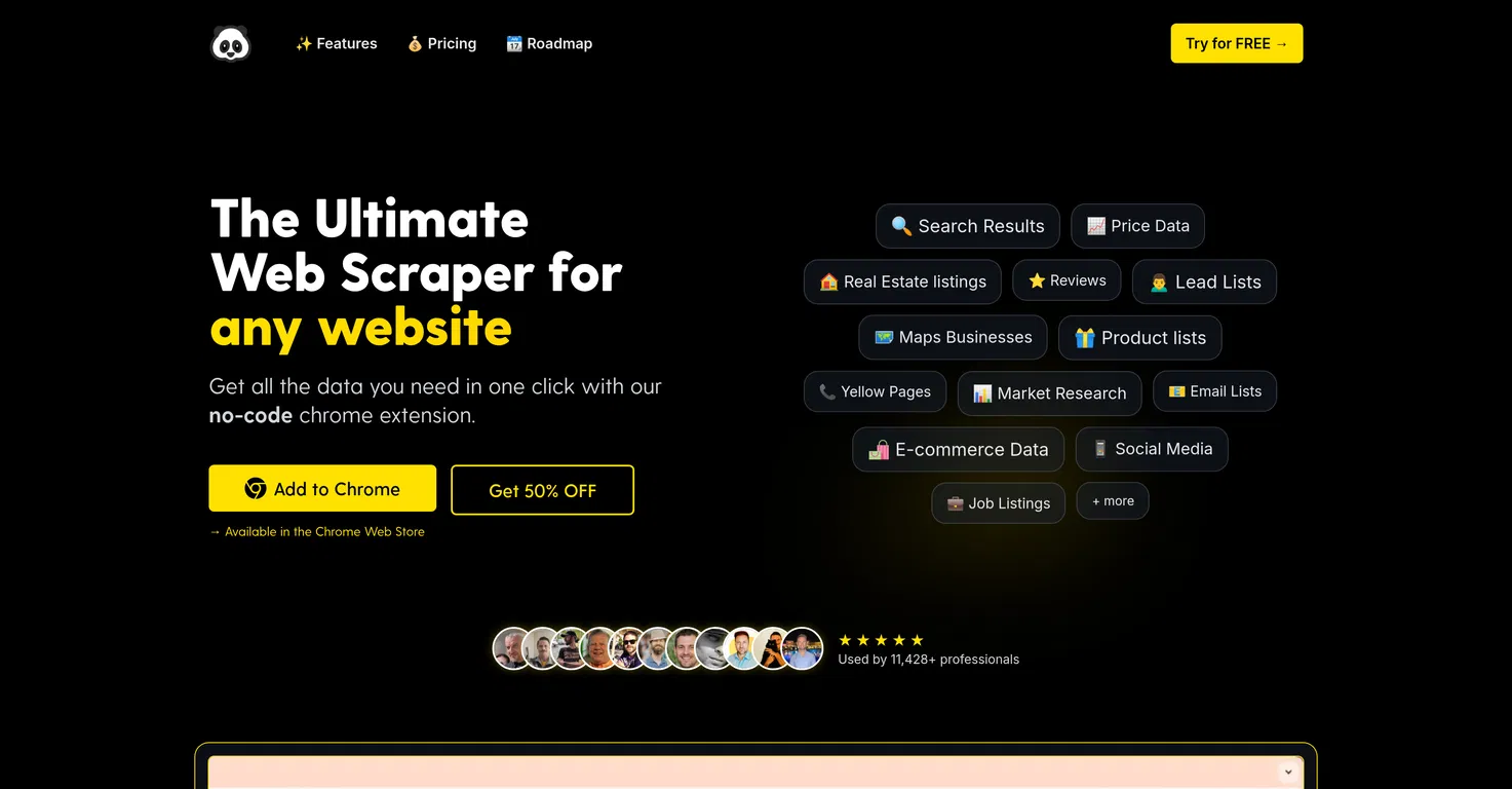 Ultimate Web Scraper screenshot