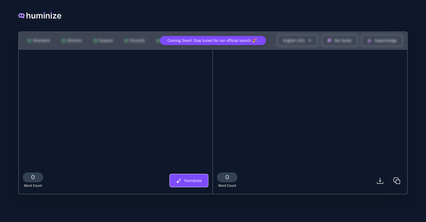 Huminize screenshot
