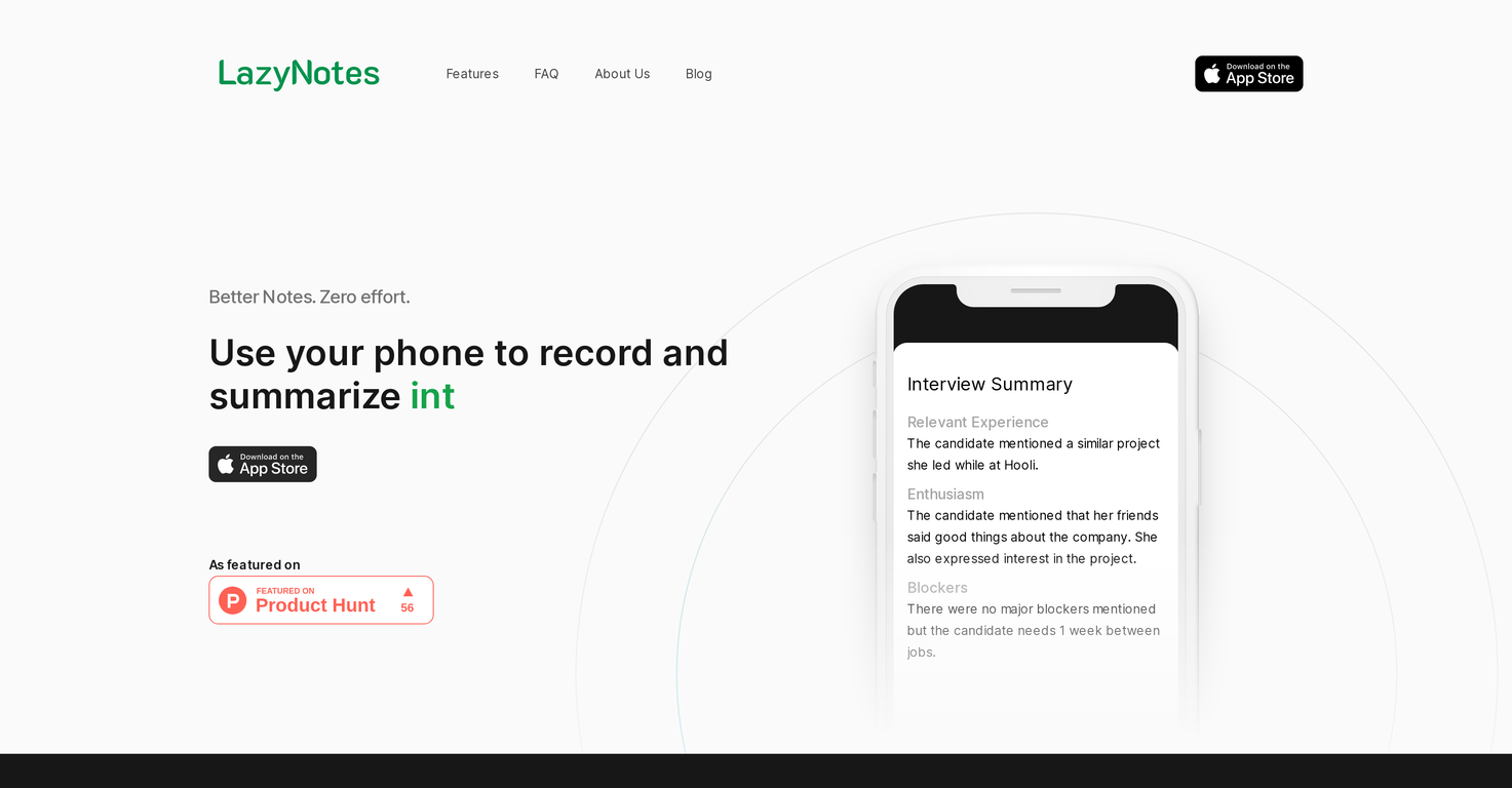 LazyNotes screenshot