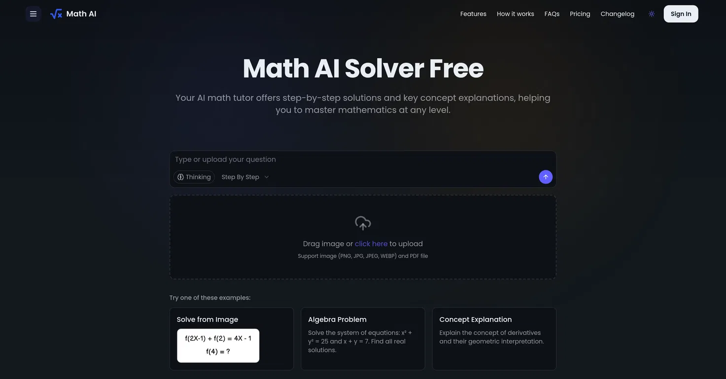 Math AI screenshot
