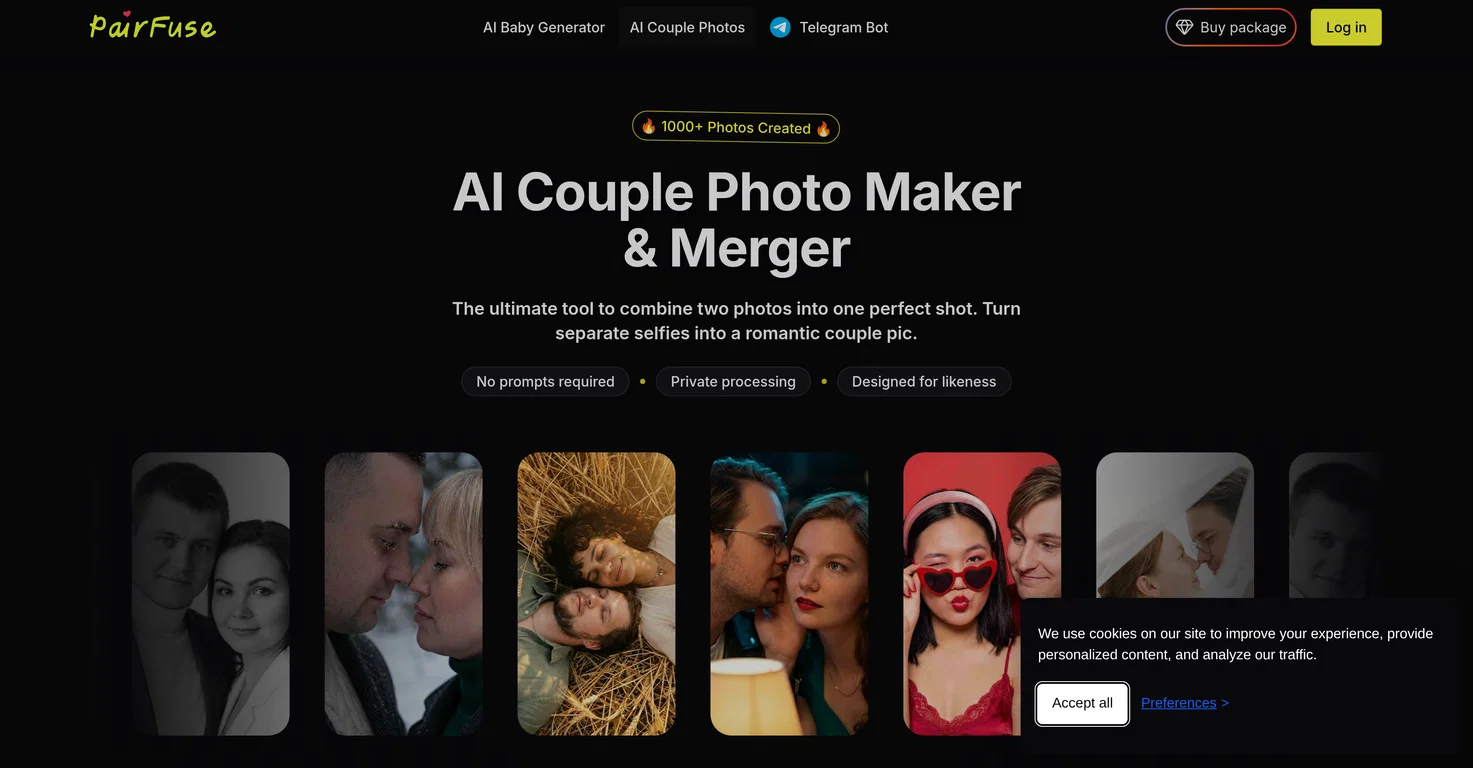PairFuse | AI Couple Photo Maker screenshot