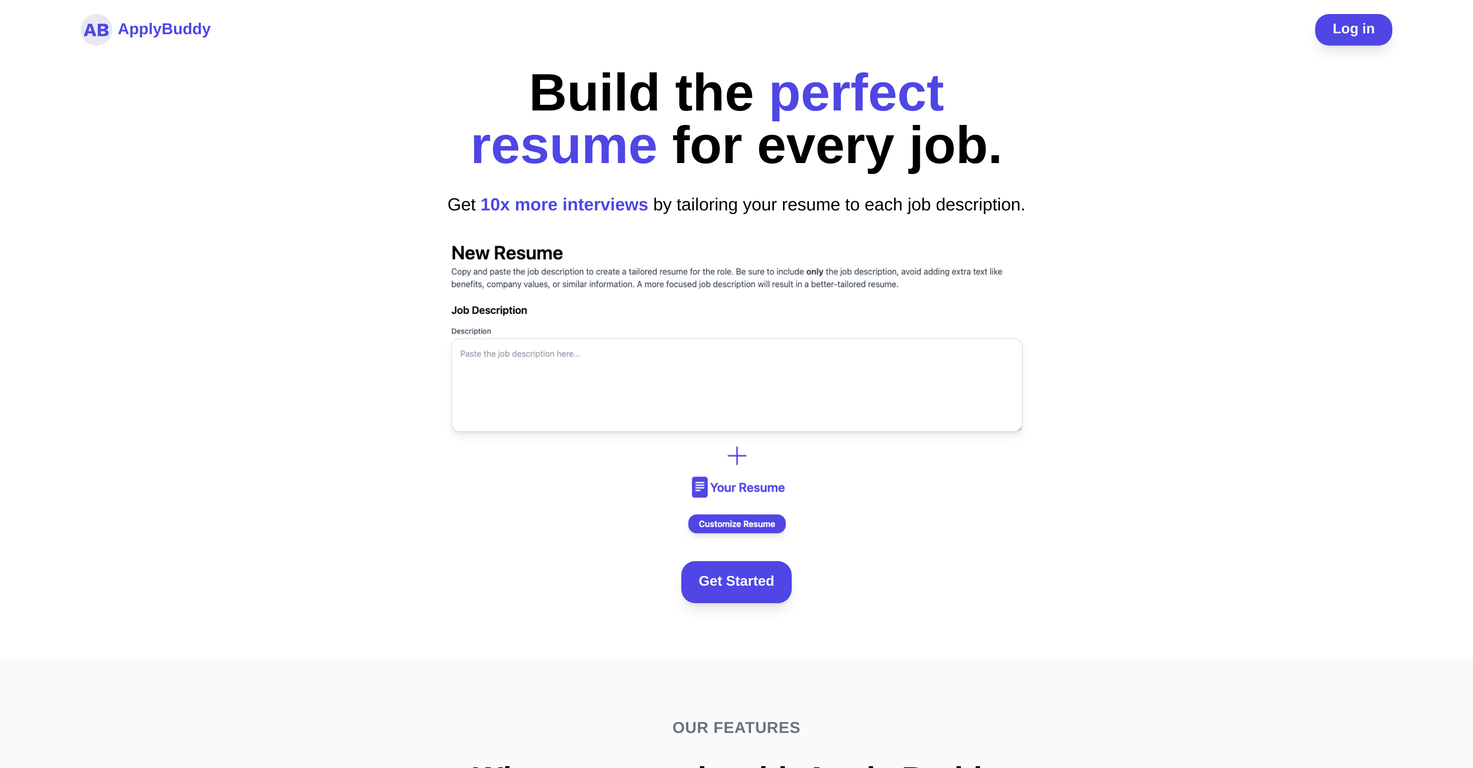 Apply Buddy AI screenshot