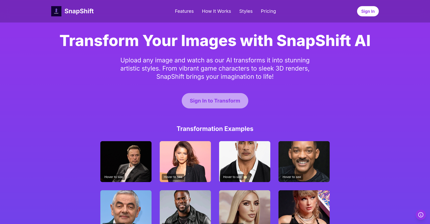 SnapShift screenshot