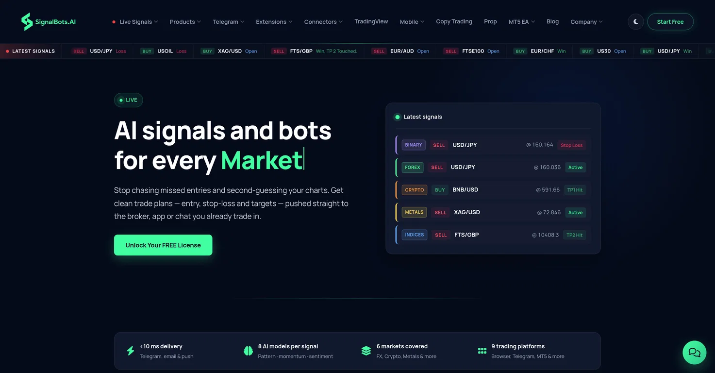 Signal Bots screenshot
