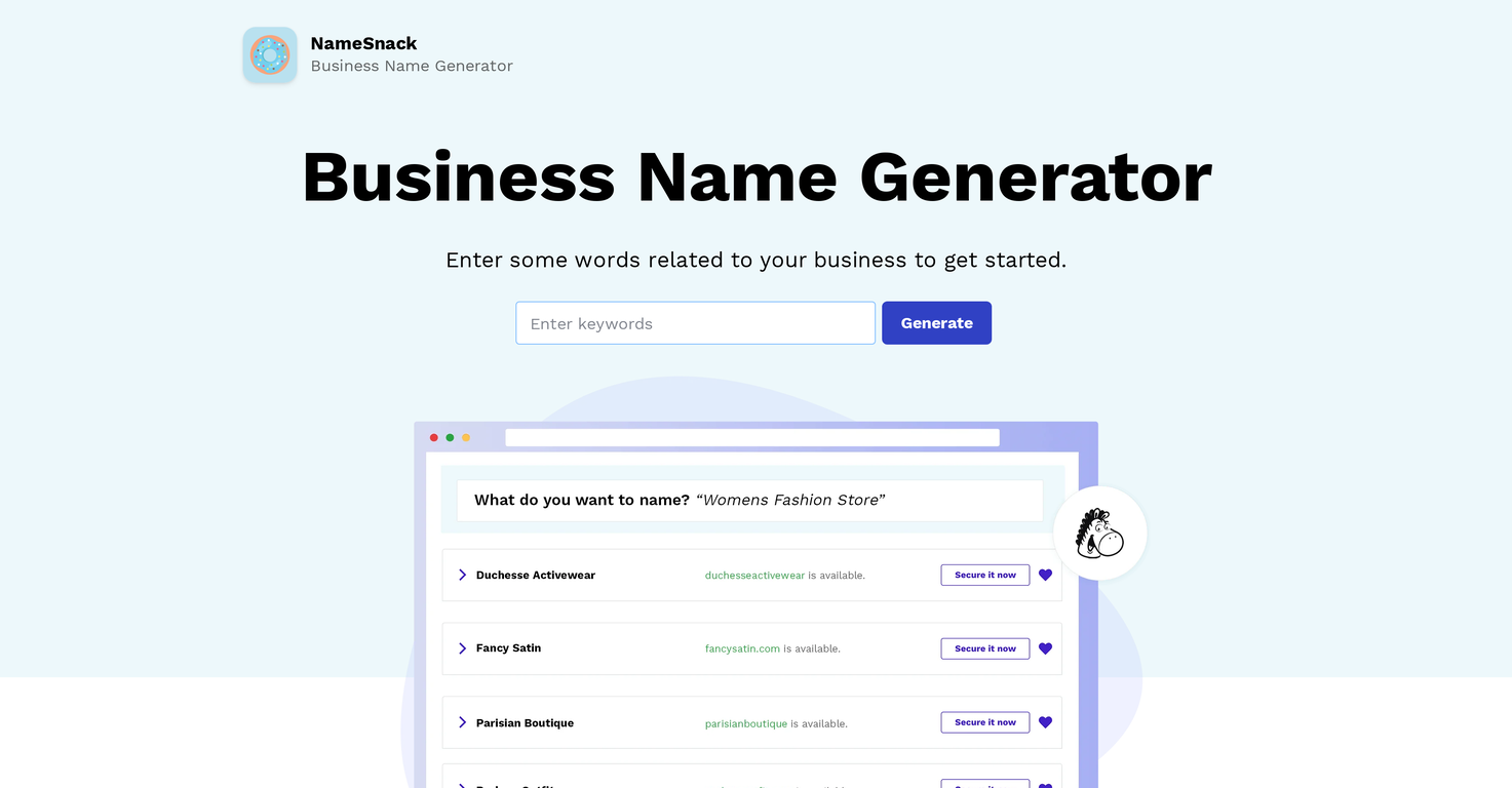 NameSnack screenshot