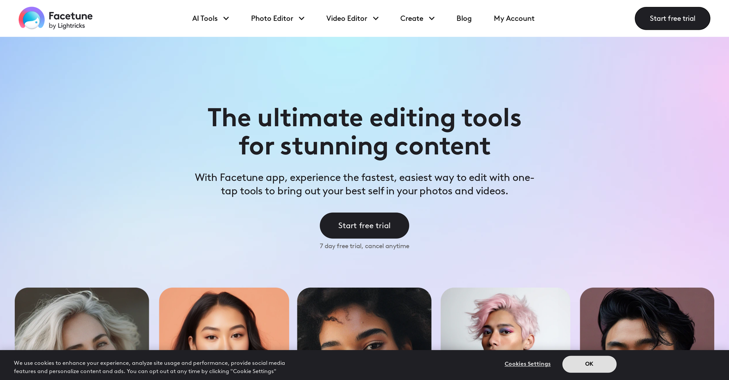 Facetune screenshot