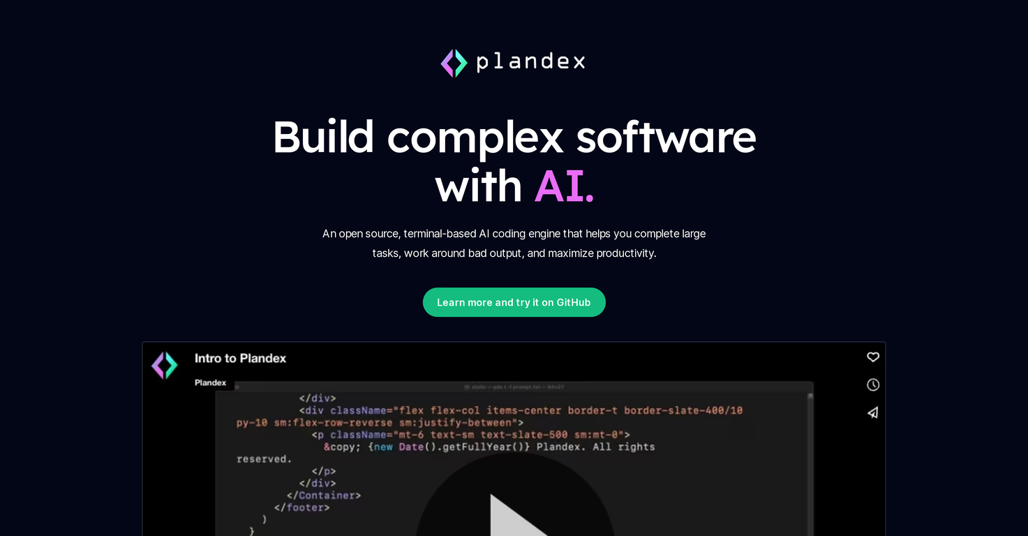 Plandex screenshot