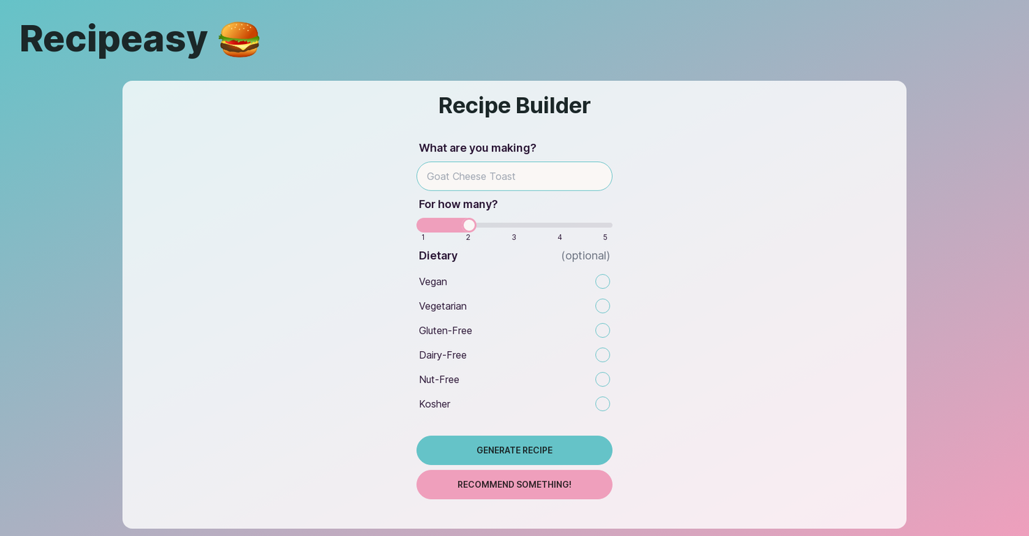 Recipeasy screenshot