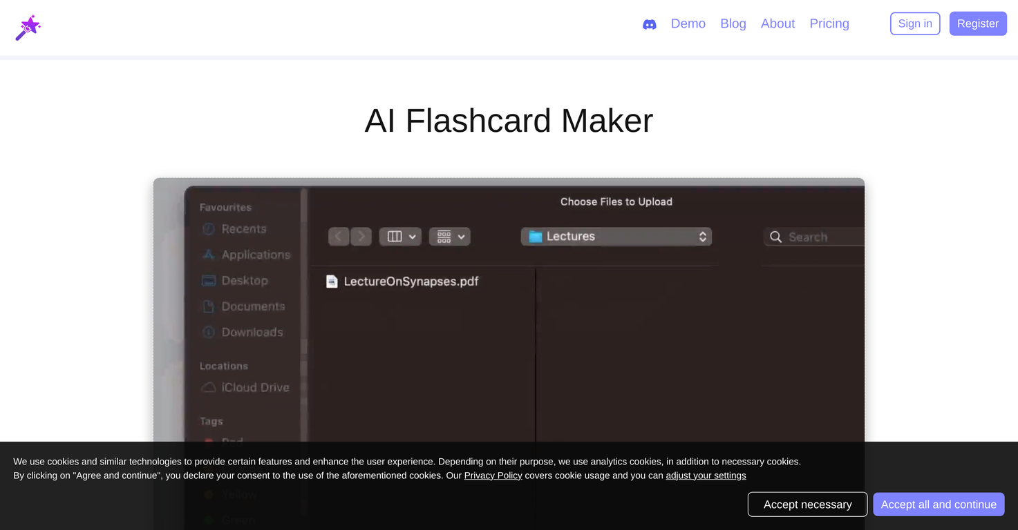 Studywand screenshot