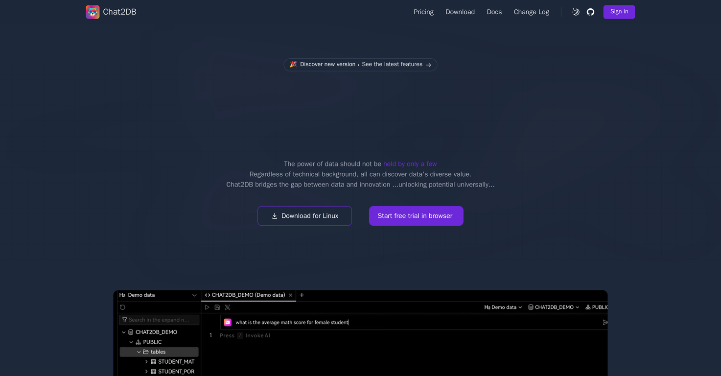 Chat2DB screenshot