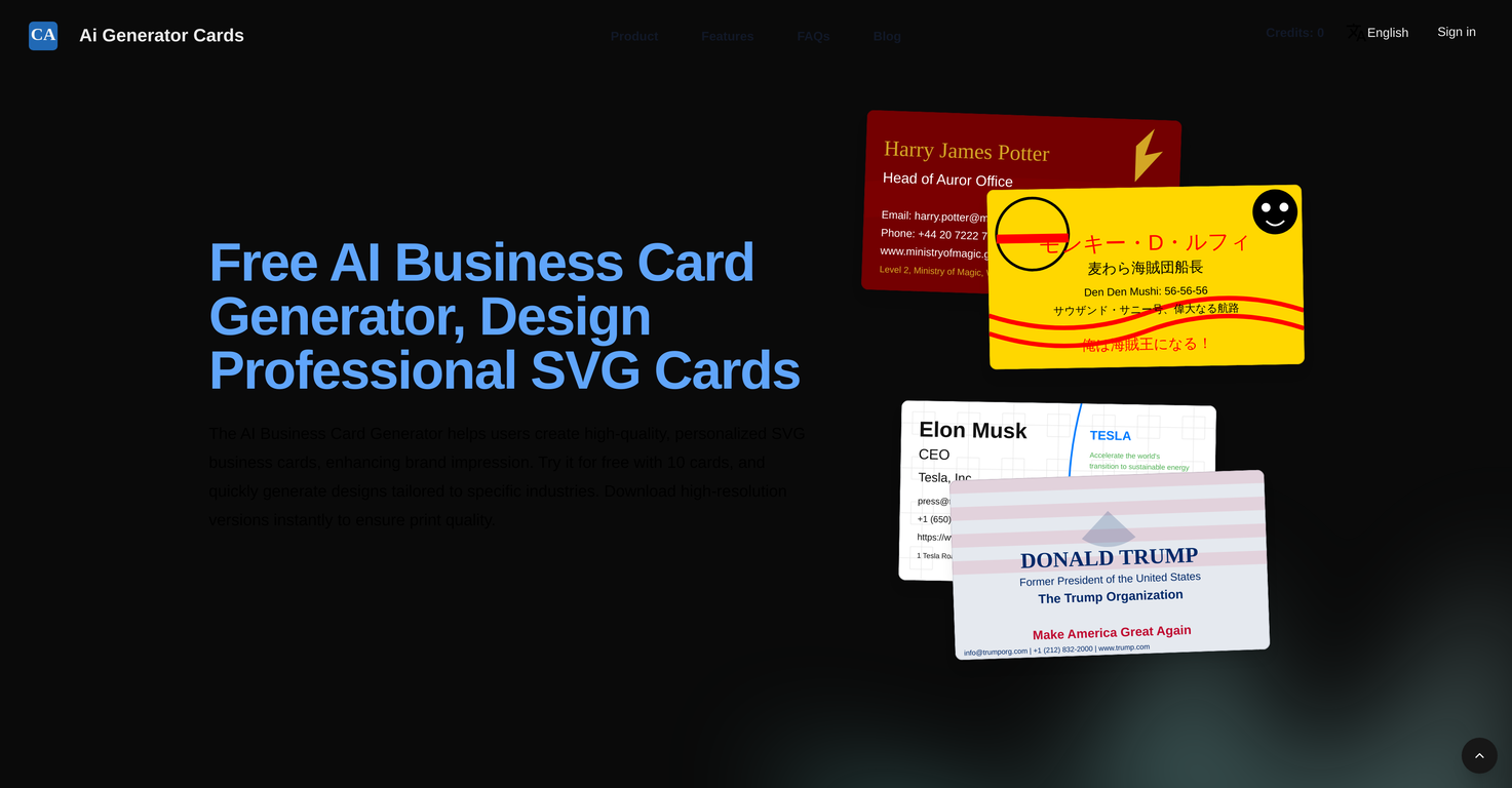 Ai Generator Cards screenshot