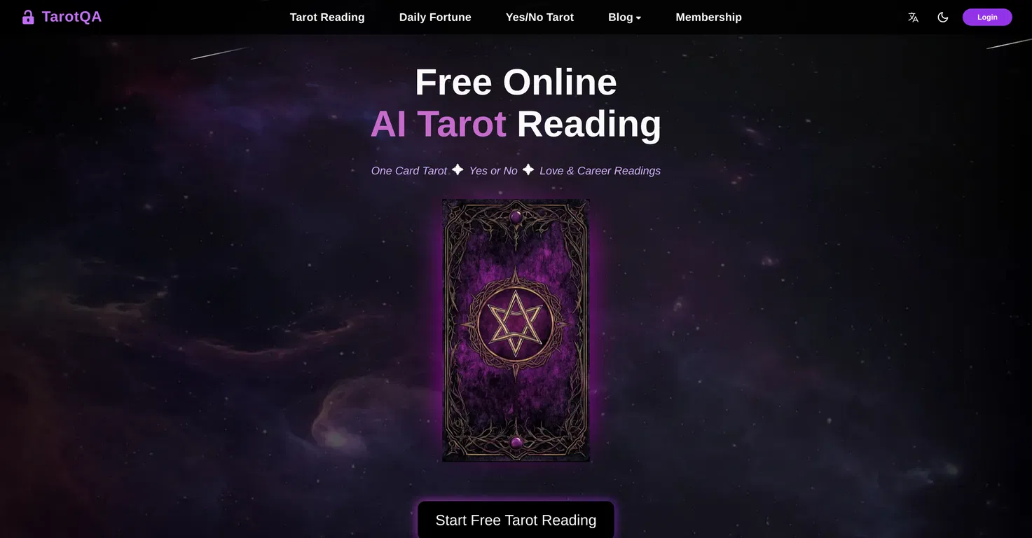 TarotQA screenshot