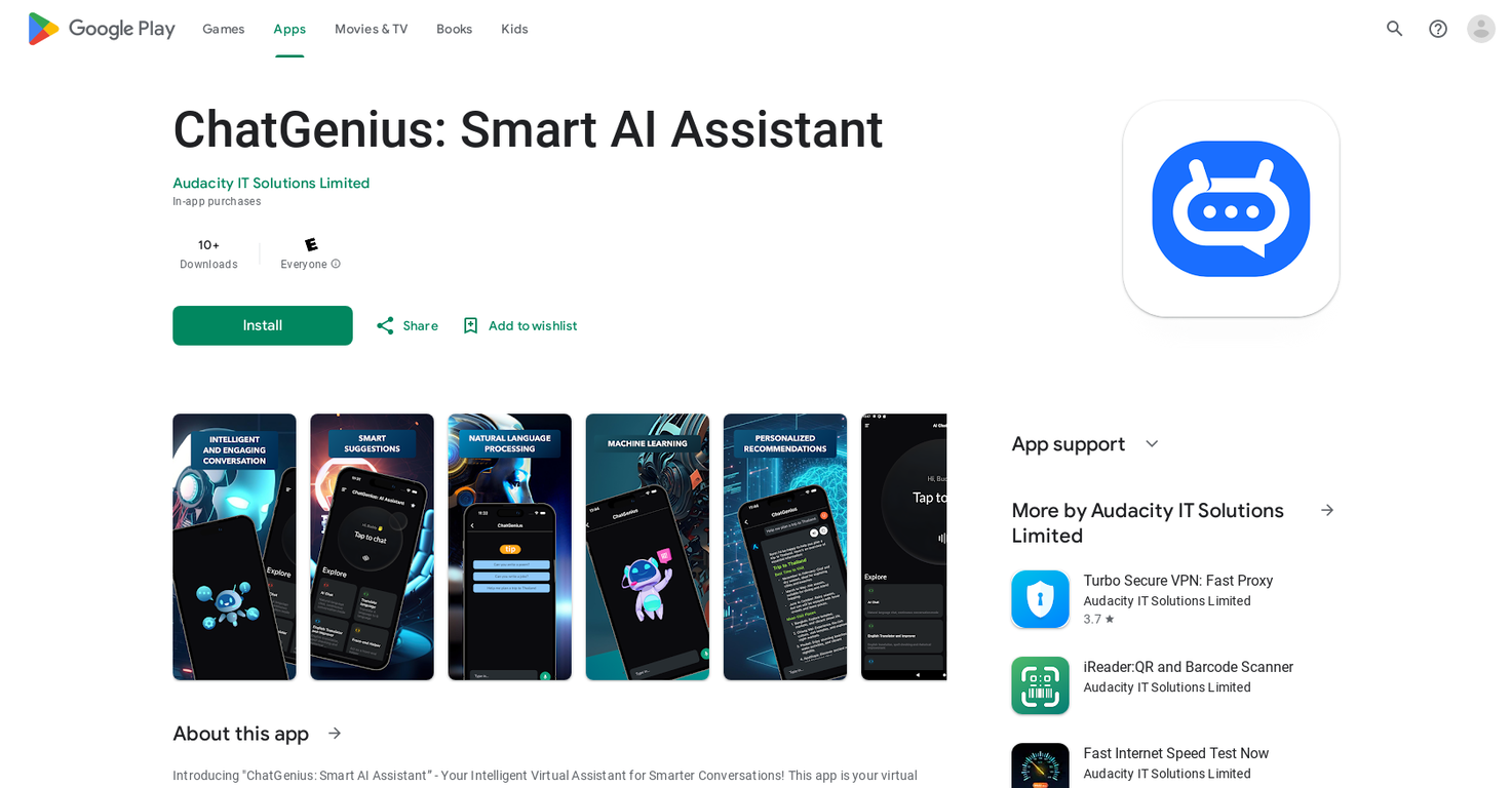 ChatGenius Assistant screenshot