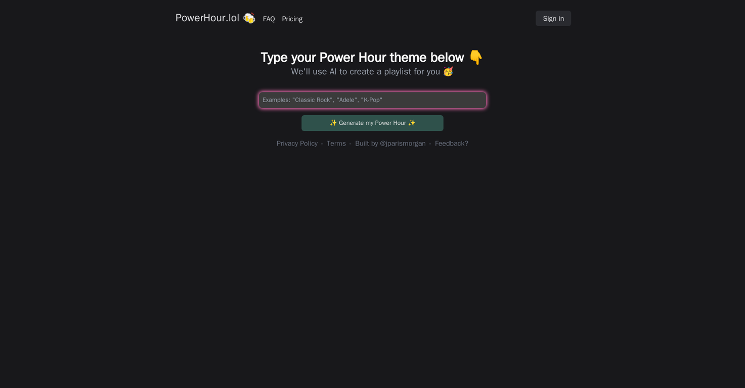 PowerHour screenshot